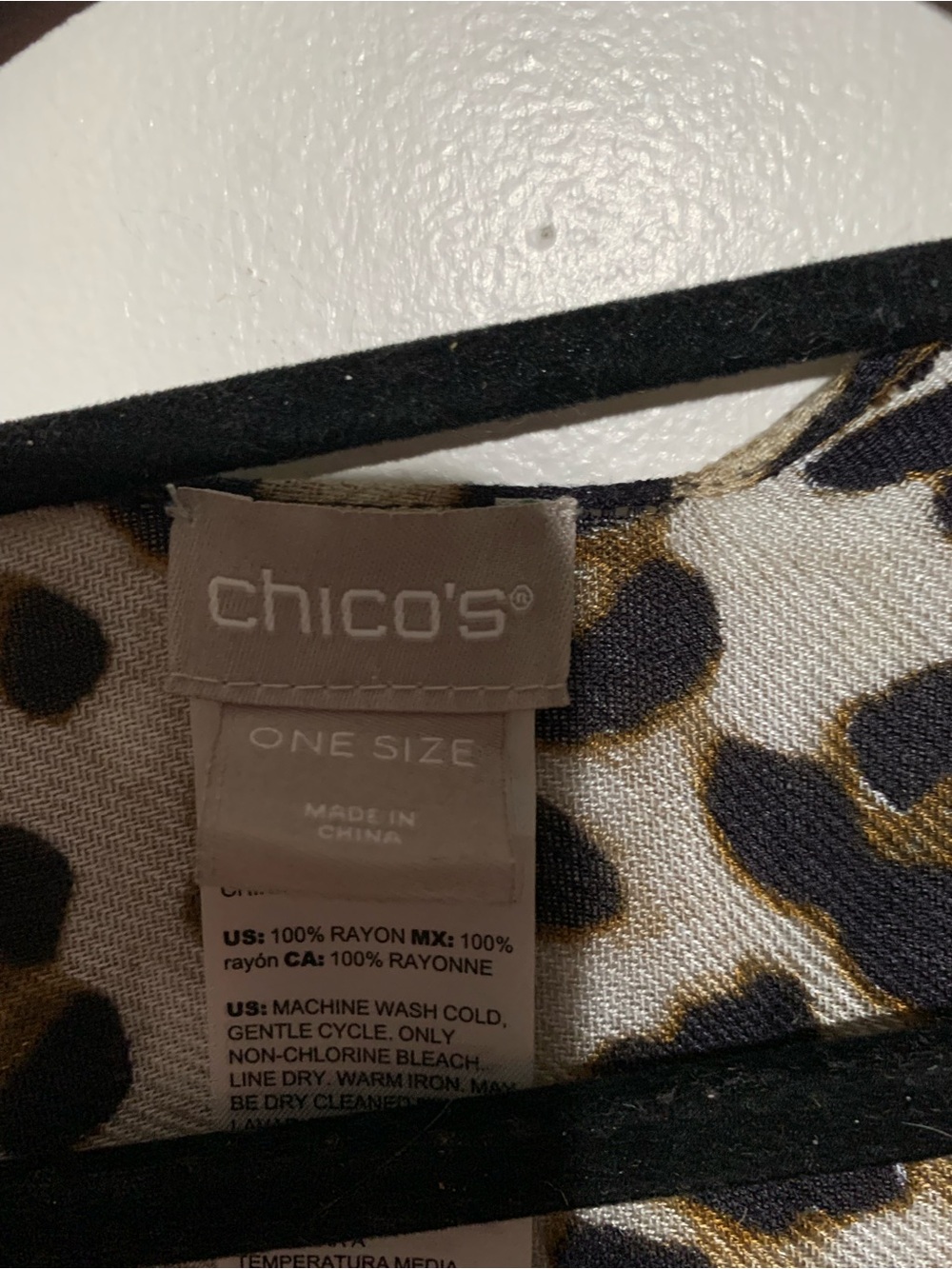 Chico's Leopard-Print Kimono in Brown and Black - Picture 2 of 3